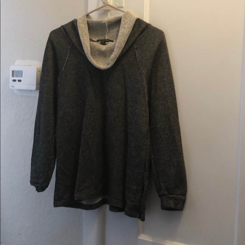 Living Doll LA  Cowl Neck Light Weight Sweatshirt